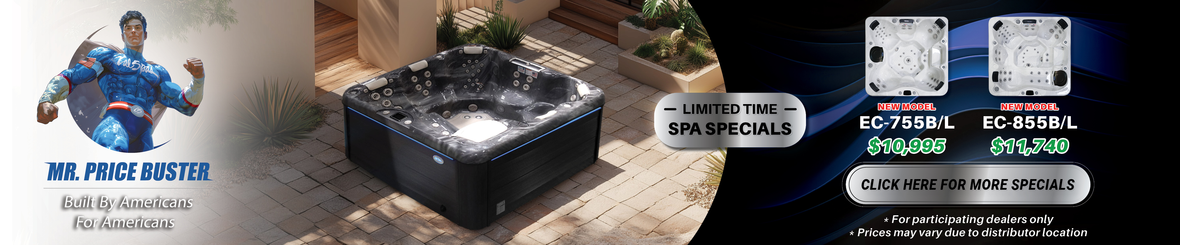 Calspas hot tub being used in a family setting - Brockton